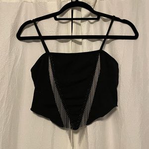 SHEIN tassel top